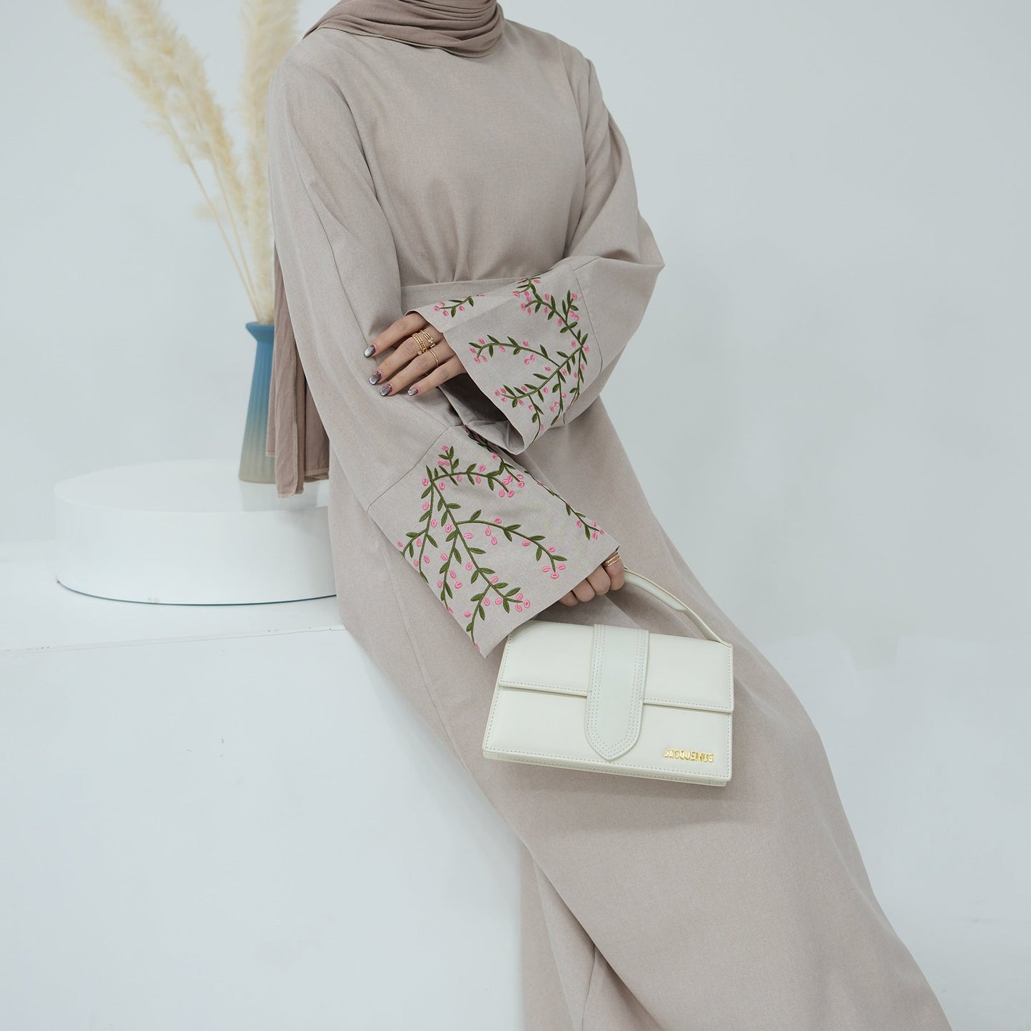 LUMAYA LUMAYA1090 Flower Embroidery Elegant Dress