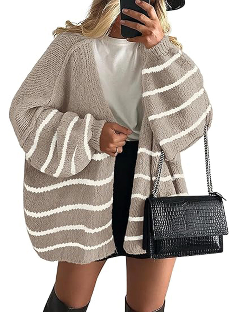LUMAYA6673 Knitted Top Casual Loose-fitting Cardigan