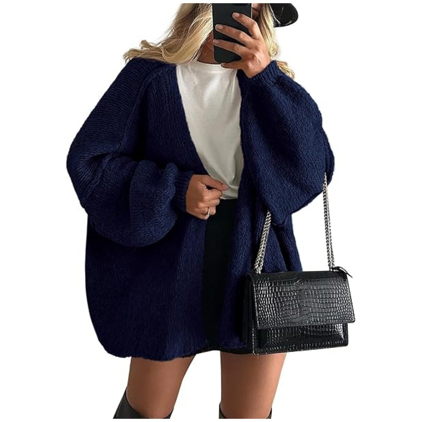 LUMAYA6673 Knitted Top Casual Loose-fitting Cardigan