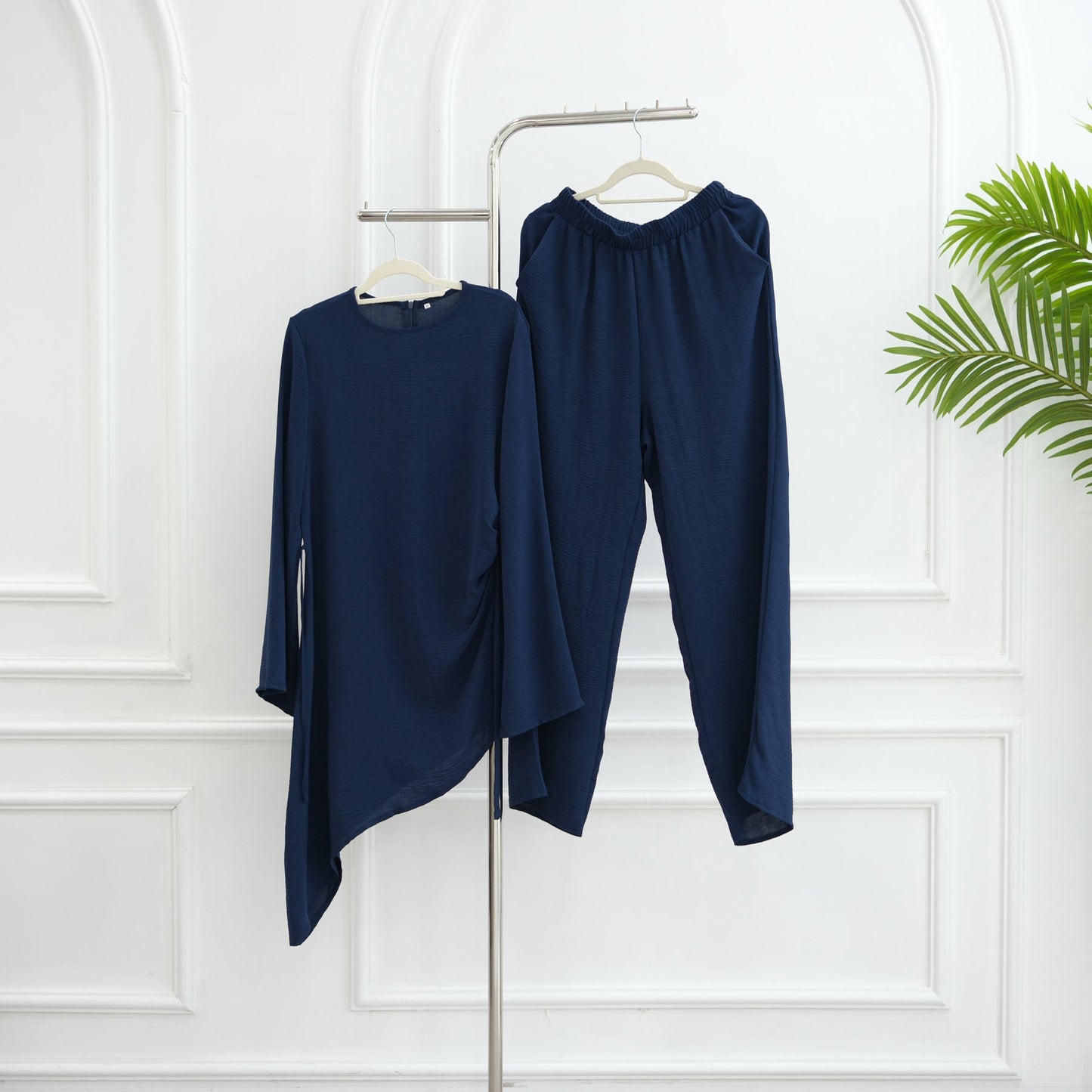 LM6606 Asymmetrical two-piece tunic (with optional headscarf)