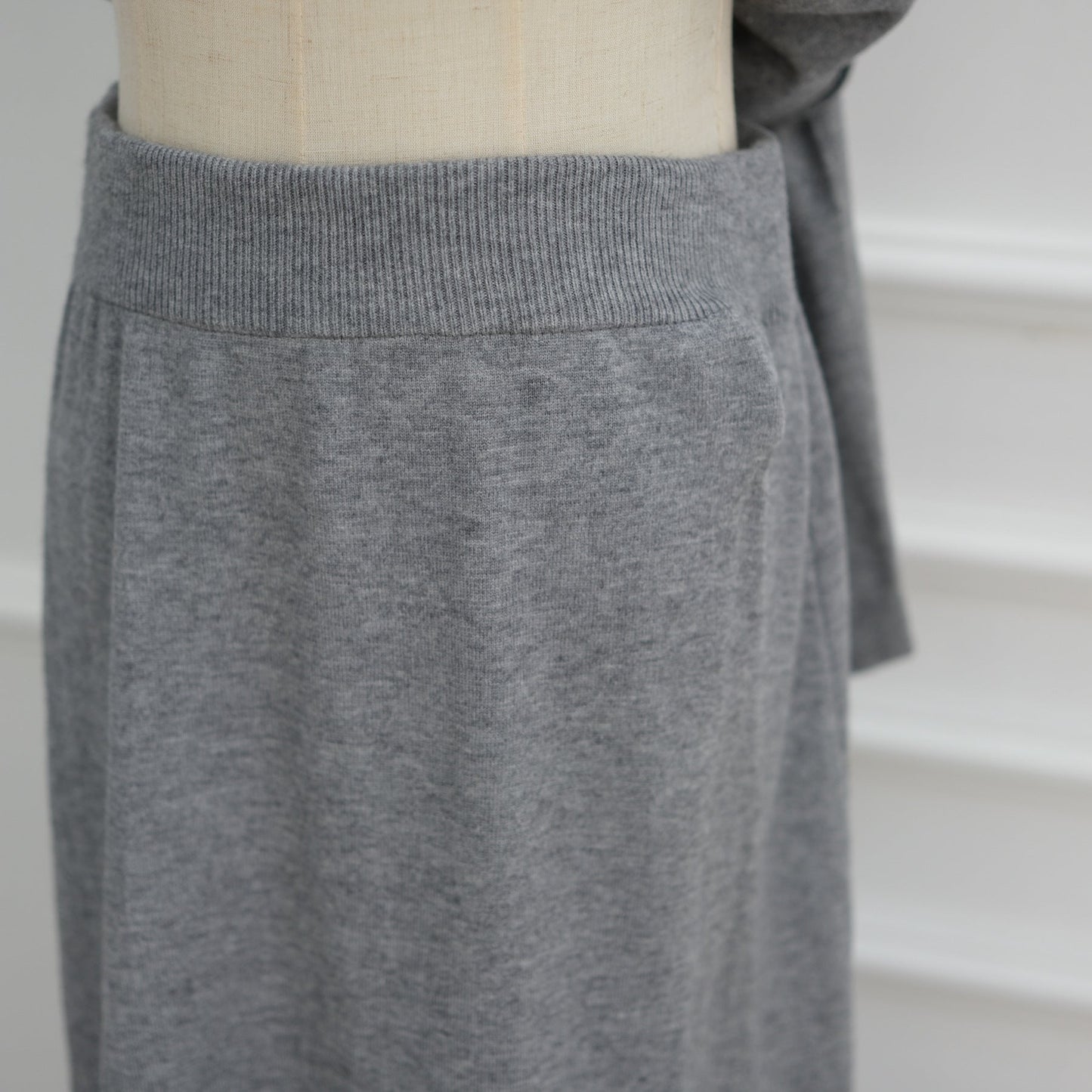 LM6609 Autumn and winter thickened knitted two-piece suit (excluding headscarf)