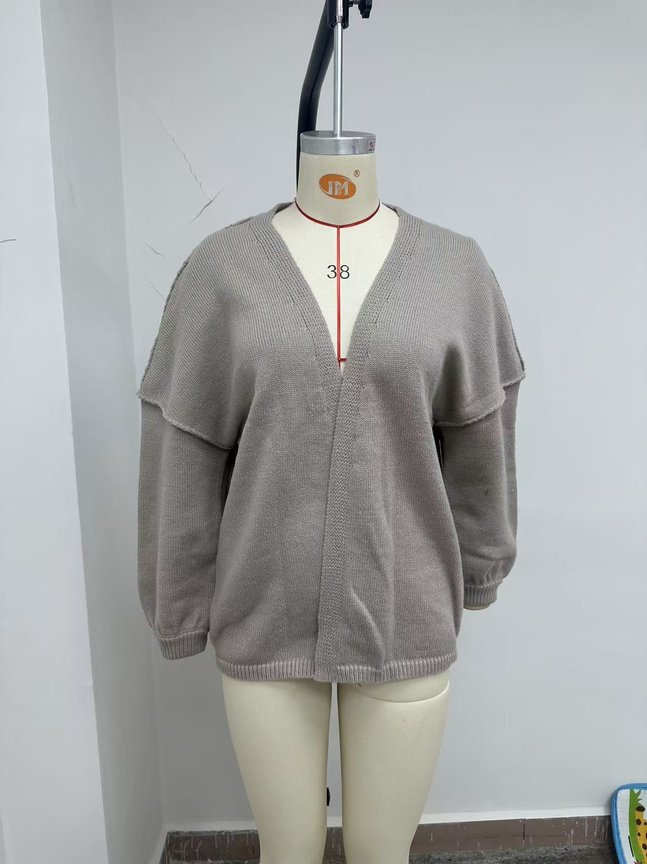 LUMAYA6673 Knitted Top Casual Loose-fitting Cardigan