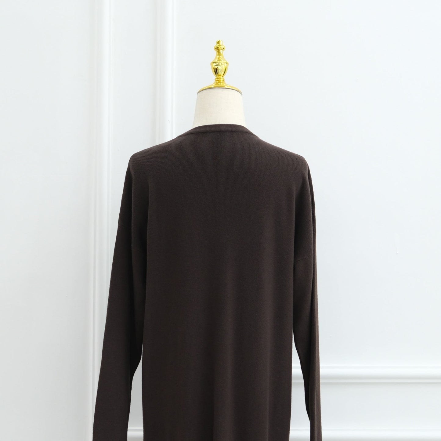 LM6598 Autumn and Winter Knitted Dress, Long Solid Color (headscarf Not Included)
