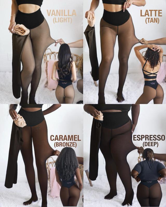 LUMAYA6675 Wool-lined fleece-lined tights
