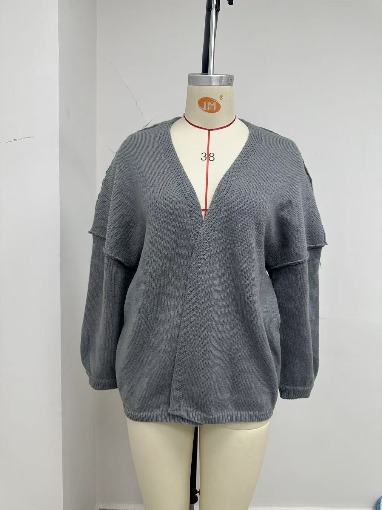 LUMAYA6673 Knitted Top Casual Loose-fitting Cardigan