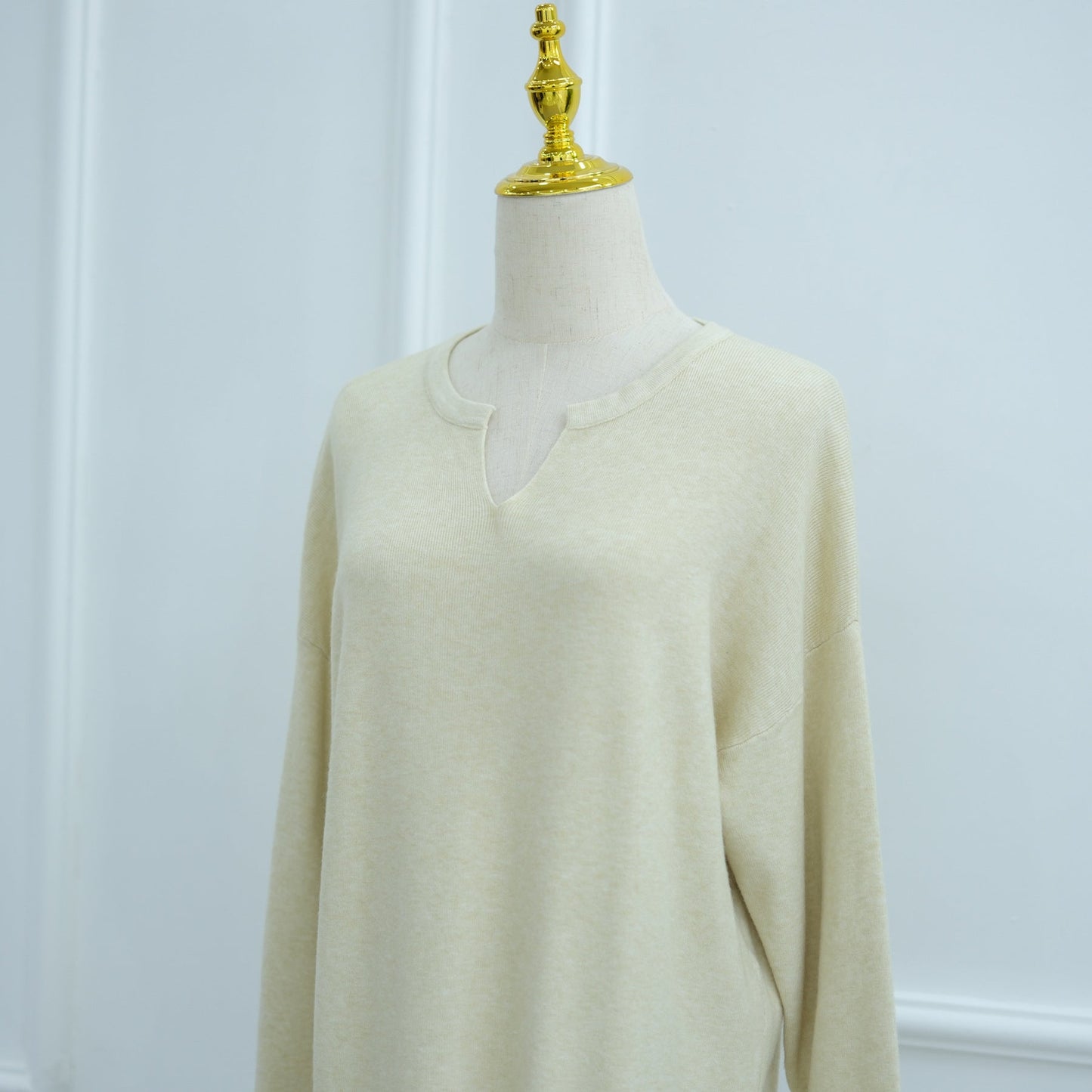 LM6598 Autumn and Winter Knitted Dress, Long Solid Color (headscarf Not Included)