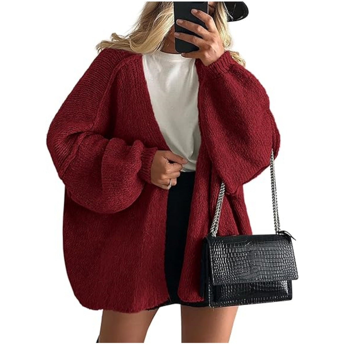 LUMAYA6673 Knitted Top Casual Loose-fitting Cardigan