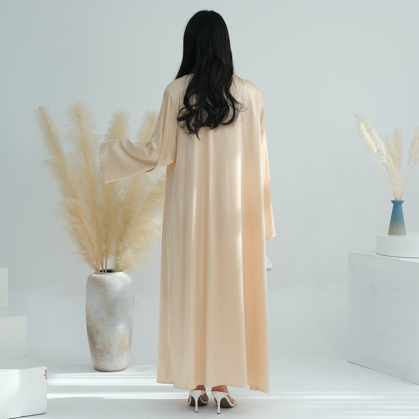 LM6581 Solid color three-piece women's long skirt suit