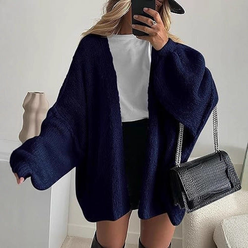 LUMAYA6673 Knitted Top Casual Loose-fitting Cardigan