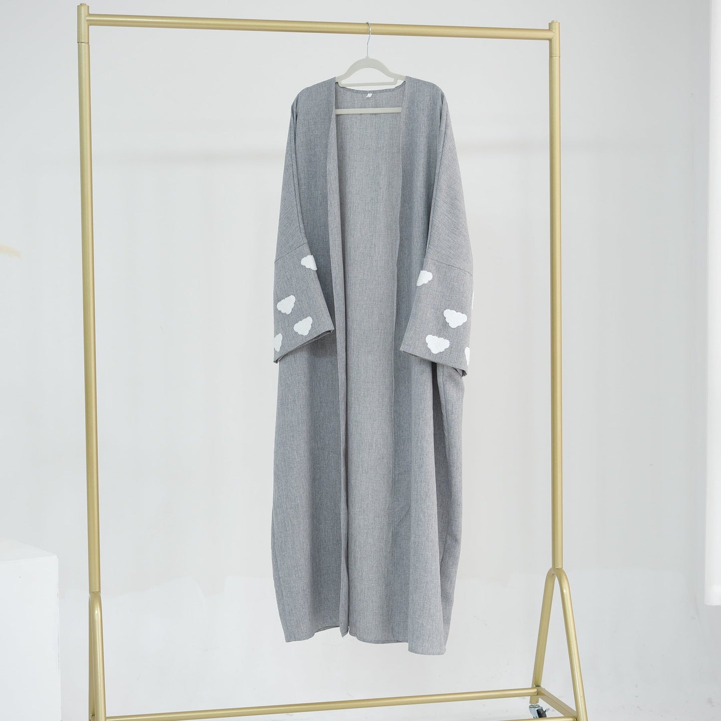 LUMAYA LUMAYA0992 Cloud Embroidered Elegant Cardigan Robe