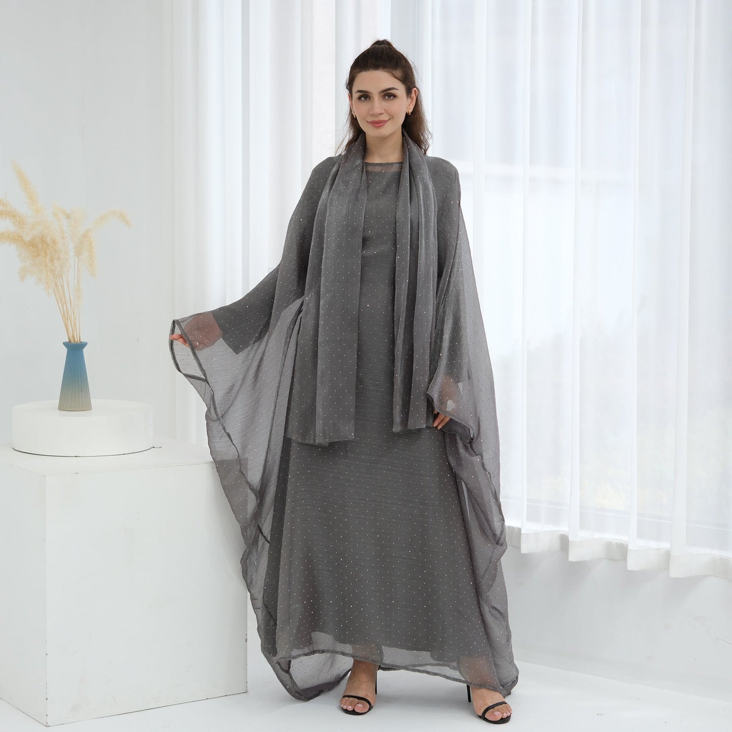 LM6619 Hot diamond long dress (with optional inner suit)