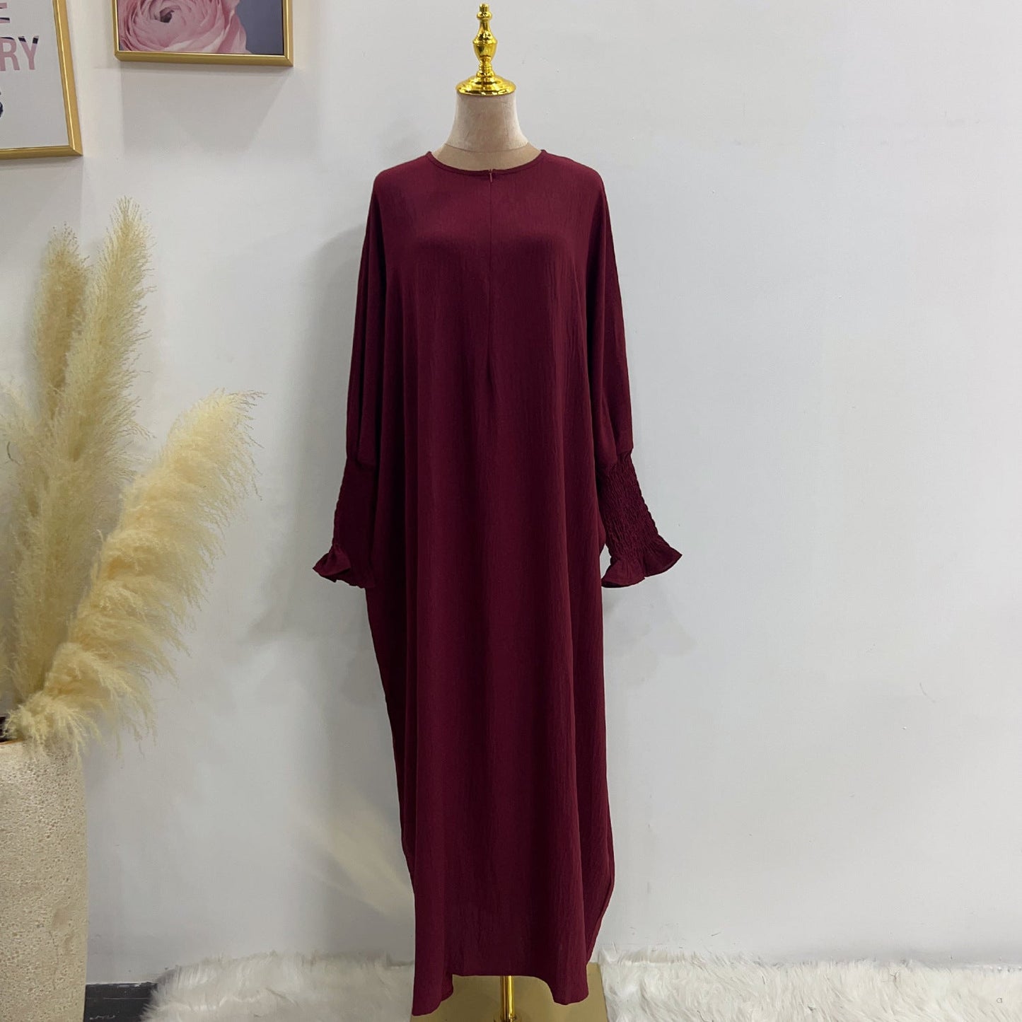 LUMAYA LUMAYA1003 Solid Bat Dress
