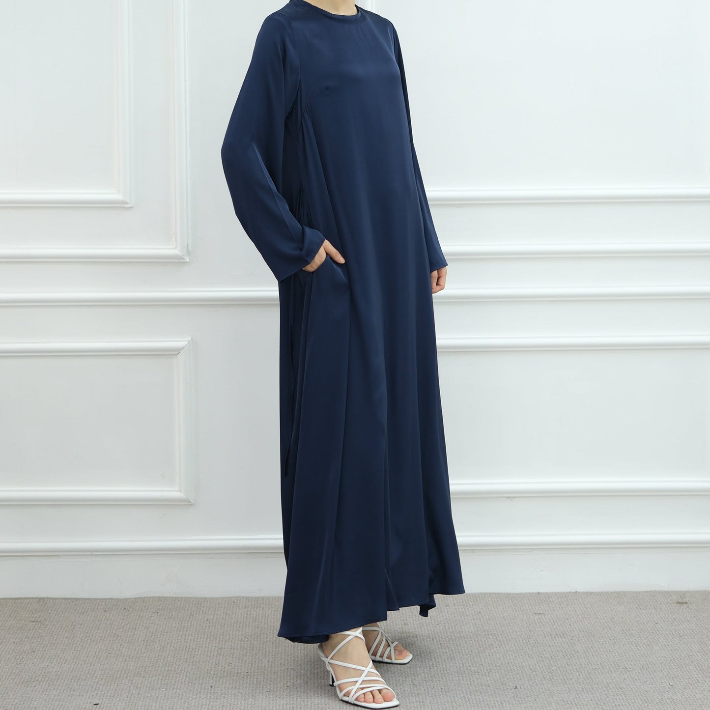 LM6628 Multi-color Simple Solid Color Robe Inner Wear