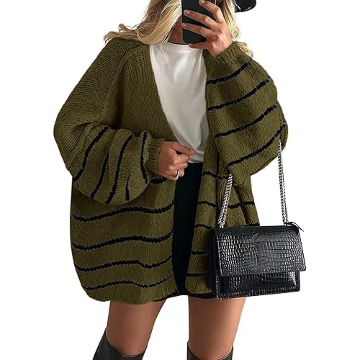 LUMAYA6673 Knitted Top Casual Loose-fitting Cardigan