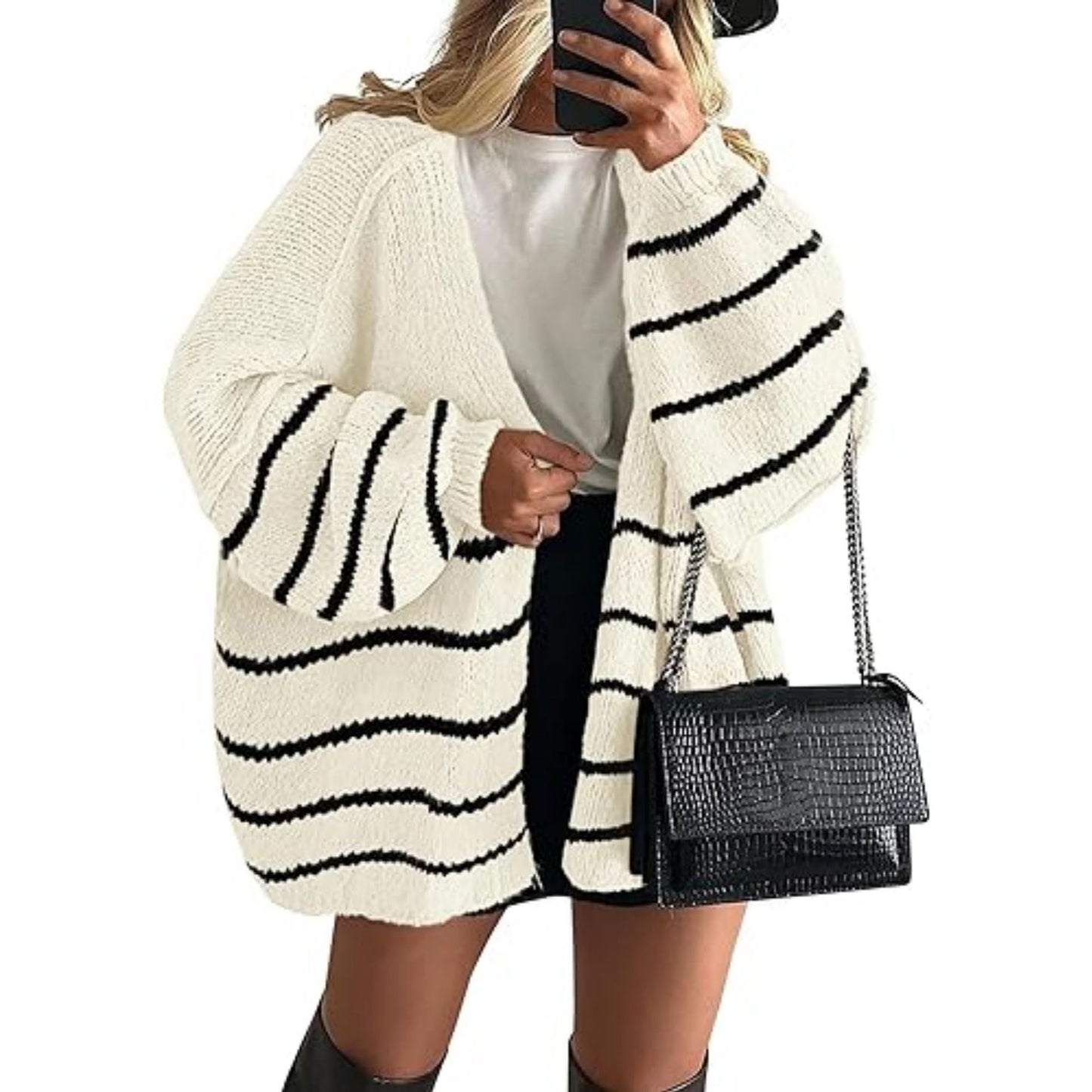 LUMAYA6673 Knitted Top Casual Loose-fitting Cardigan