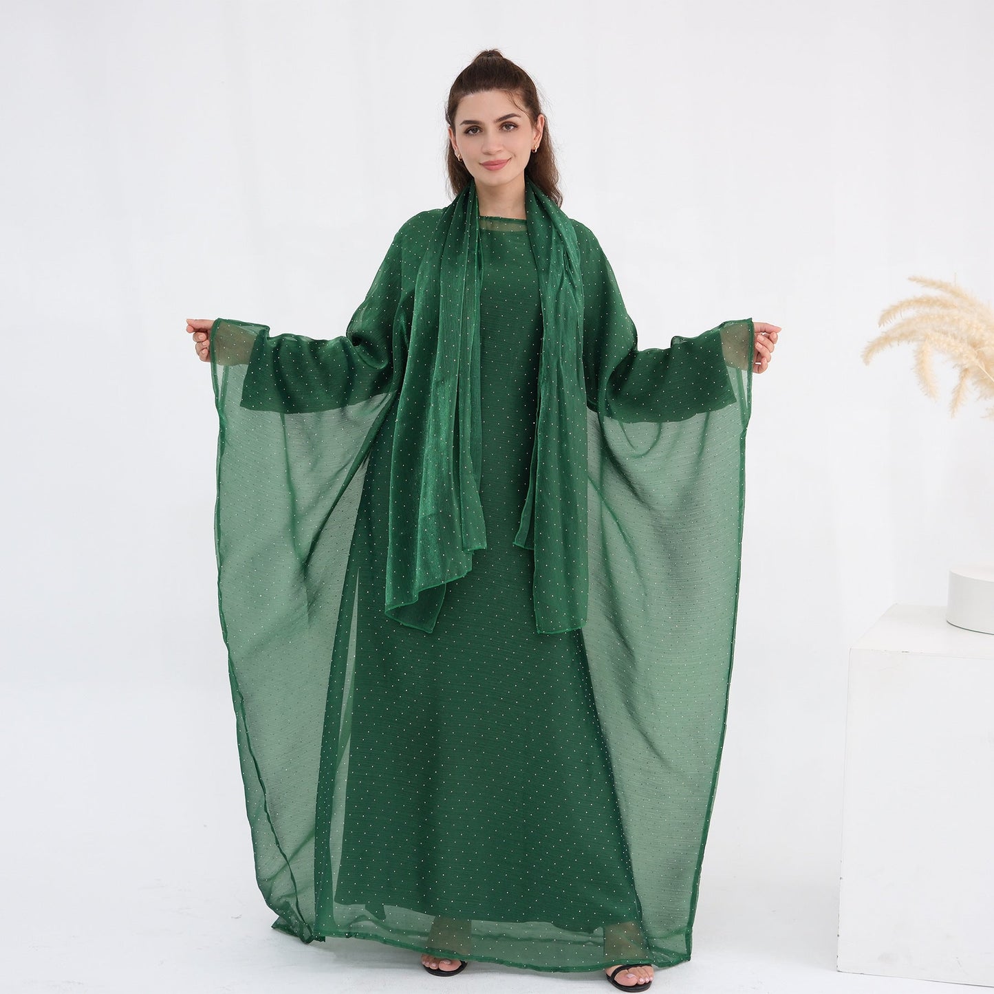 LM6619 Hot diamond long dress (with optional inner suit)