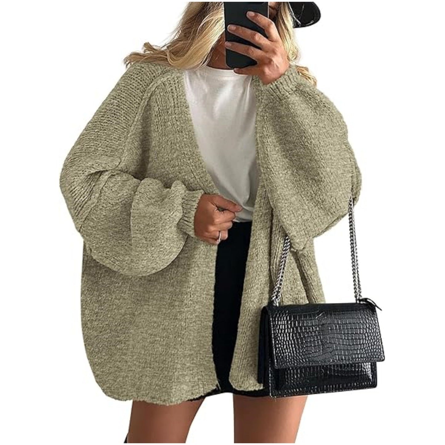LUMAYA6673 Knitted Top Casual Loose-fitting Cardigan