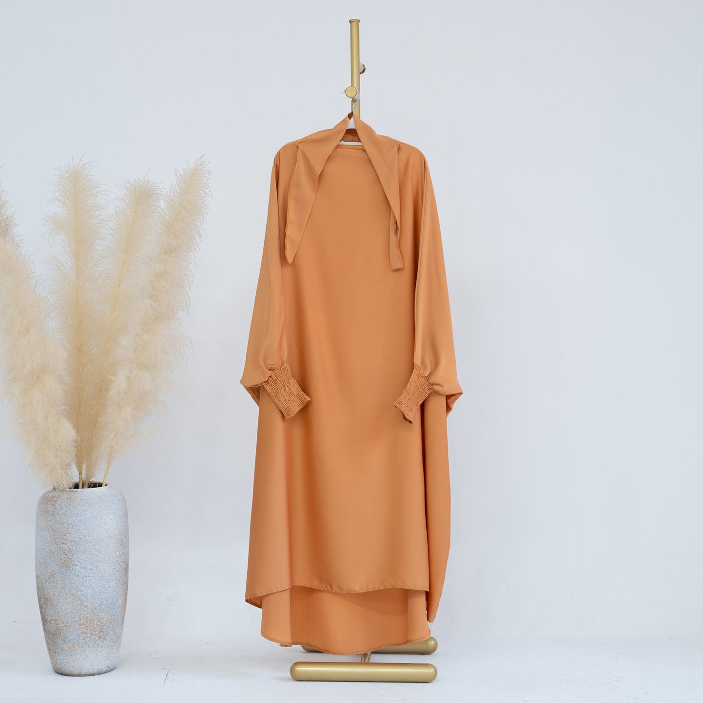 LUMAYA LM0720 Large Swing Solid Color Robe Children's Dress