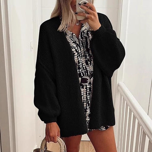LUMAYA6673 Knitted Top Casual Loose-fitting Cardigan