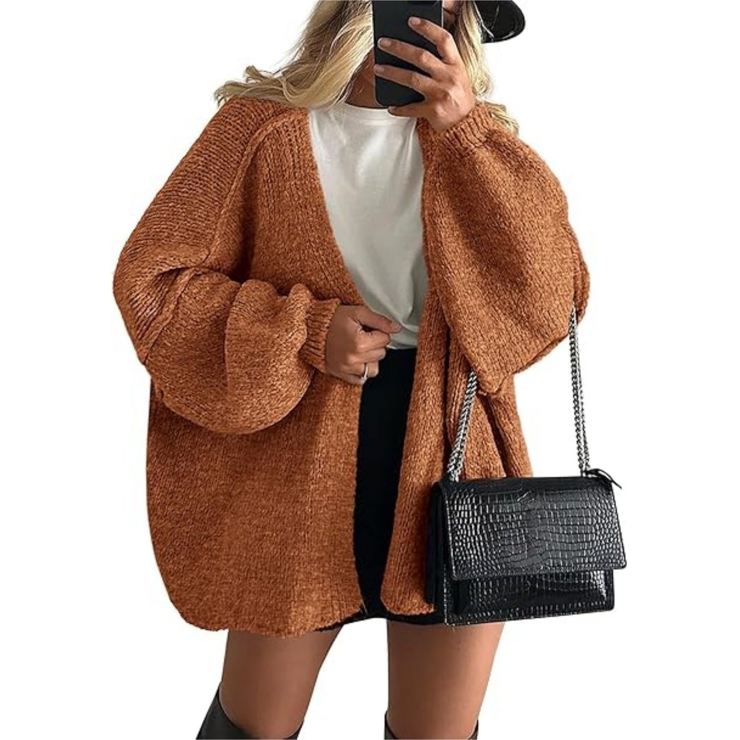 LUMAYA6673 Knitted Top Casual Loose-fitting Cardigan