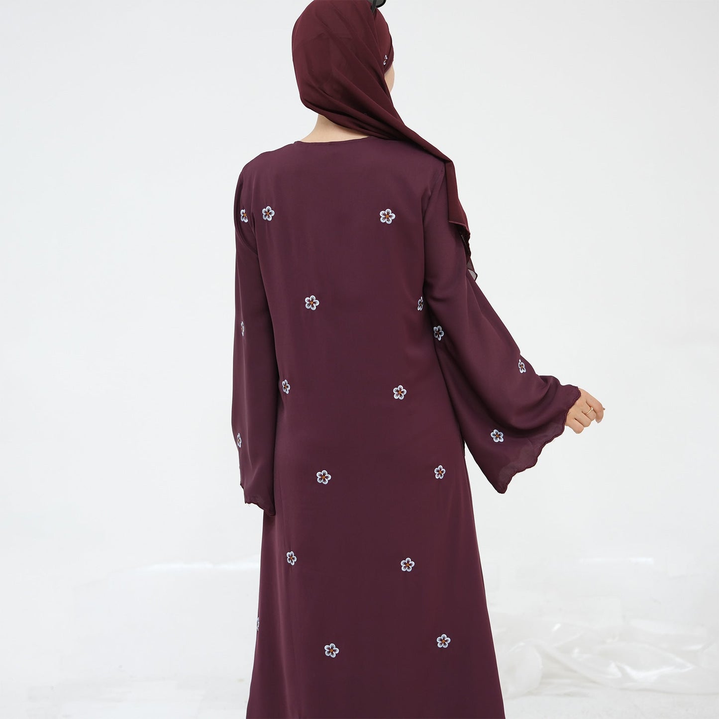 LM6612 All-over Embroidered Cardigan Two-piece Set