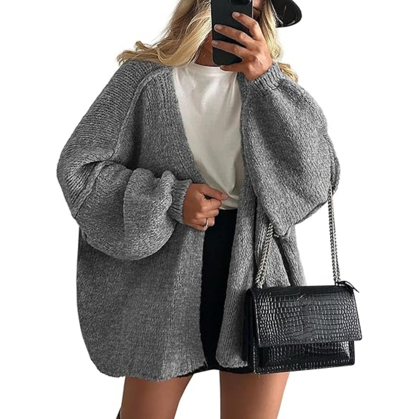 LUMAYA6673 Knitted Top Casual Loose-fitting Cardigan