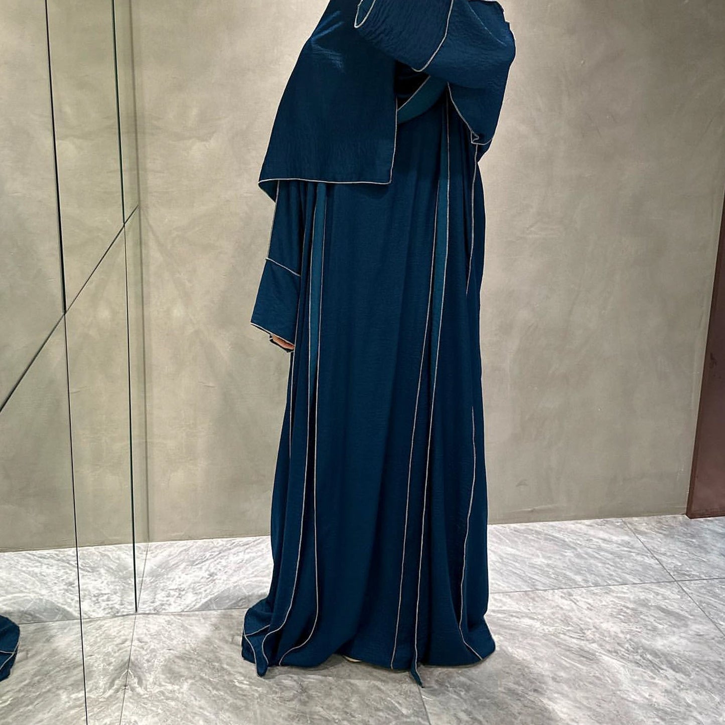 LUMAYA LUMAYA0933 3 Pcs Set Cardigan+Inner Dress+Hijab
