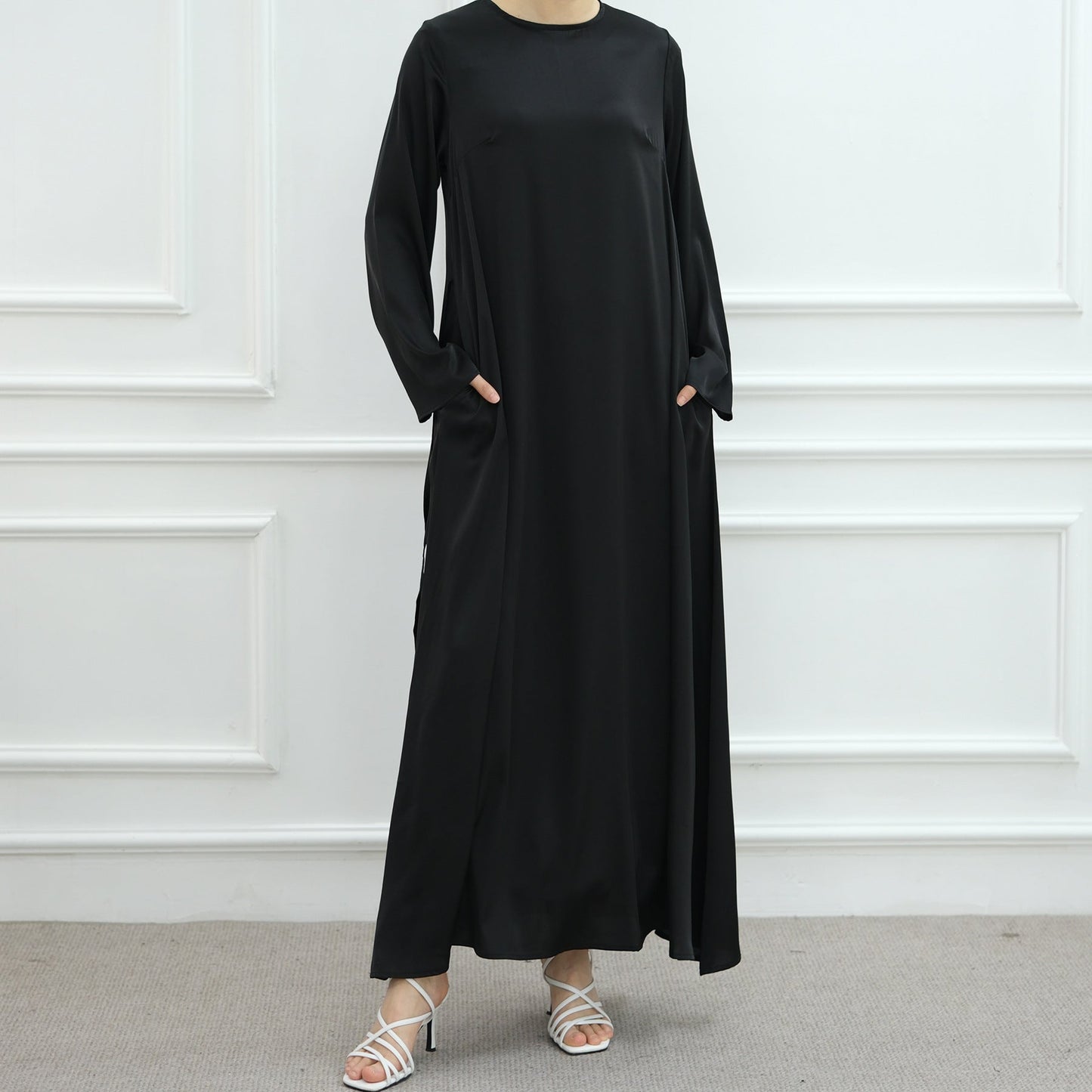 LM6628 Multi-color Simple Solid Color Robe Inner Wear