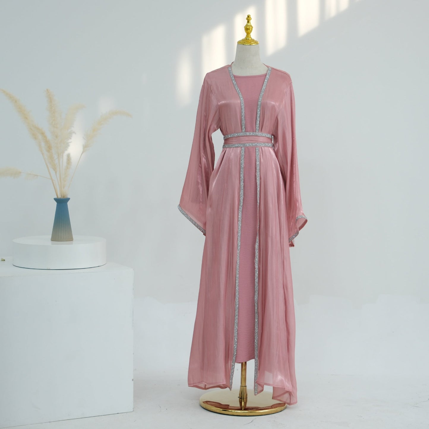 LUMAYA LM1184 2pcs Set Cardigan+Inner Dress