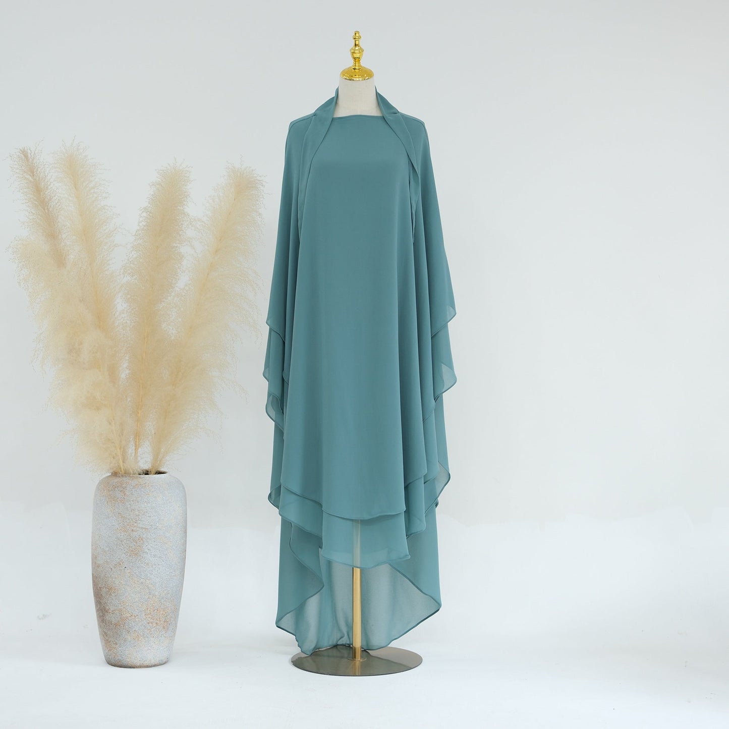 HAYA HAYA1000 Double Layered Chiffon Large Swing Headscarf
