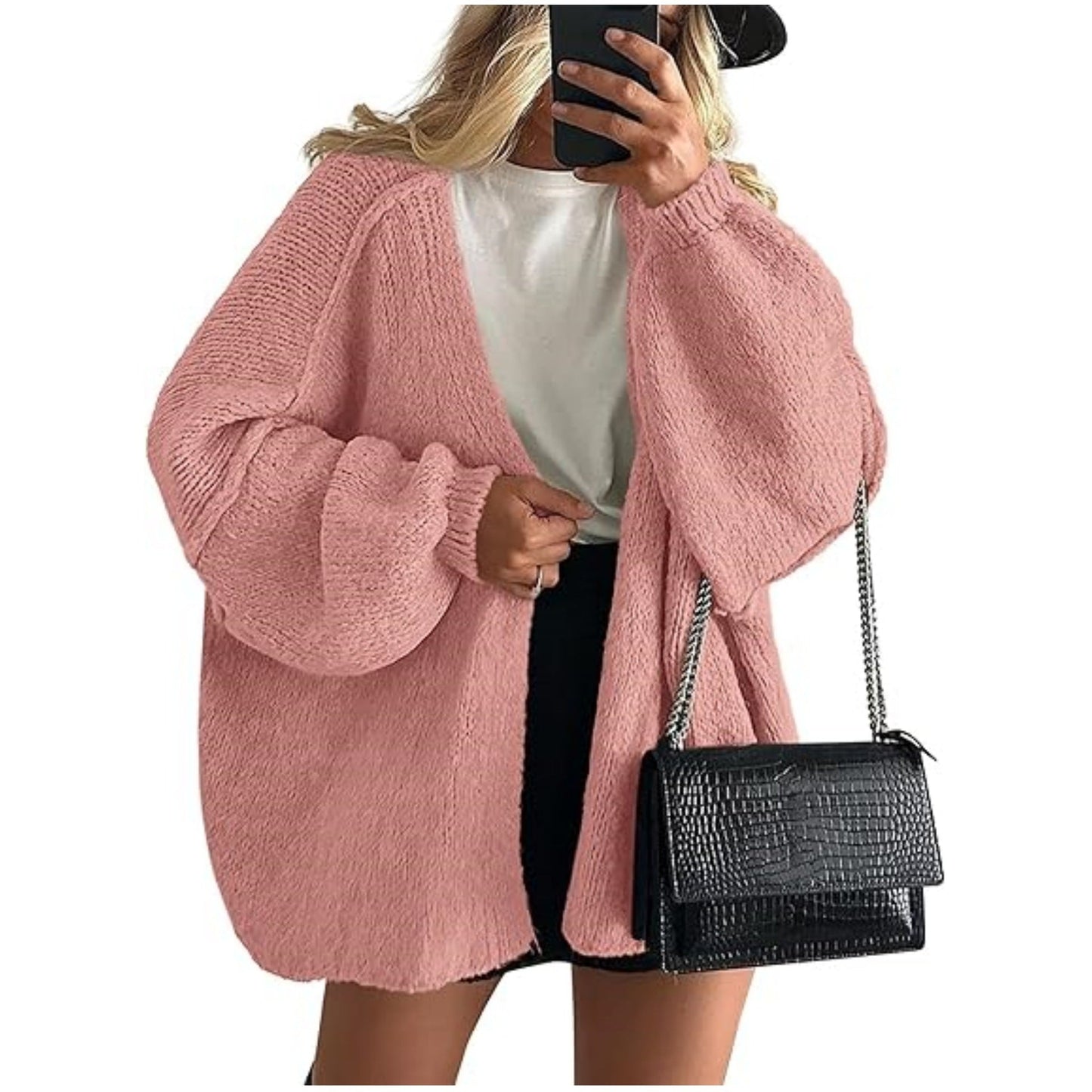LUMAYA6673 Knitted Top Casual Loose-fitting Cardigan