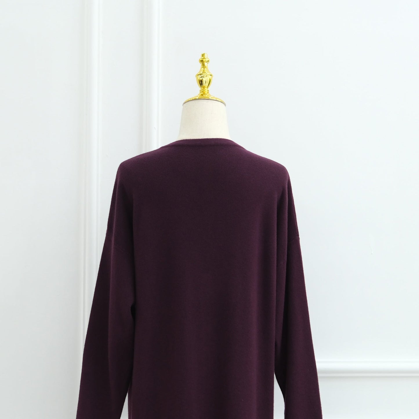 LM6598 Autumn and Winter Knitted Dress, Long Solid Color (headscarf Not Included)