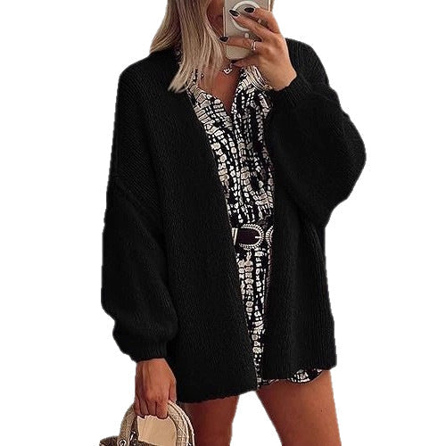 LUMAYA6673 Knitted Top Casual Loose-fitting Cardigan
