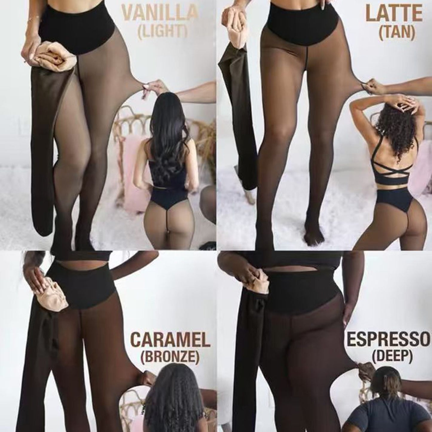 LUMAYA6675 Wool-lined fleece-lined tights