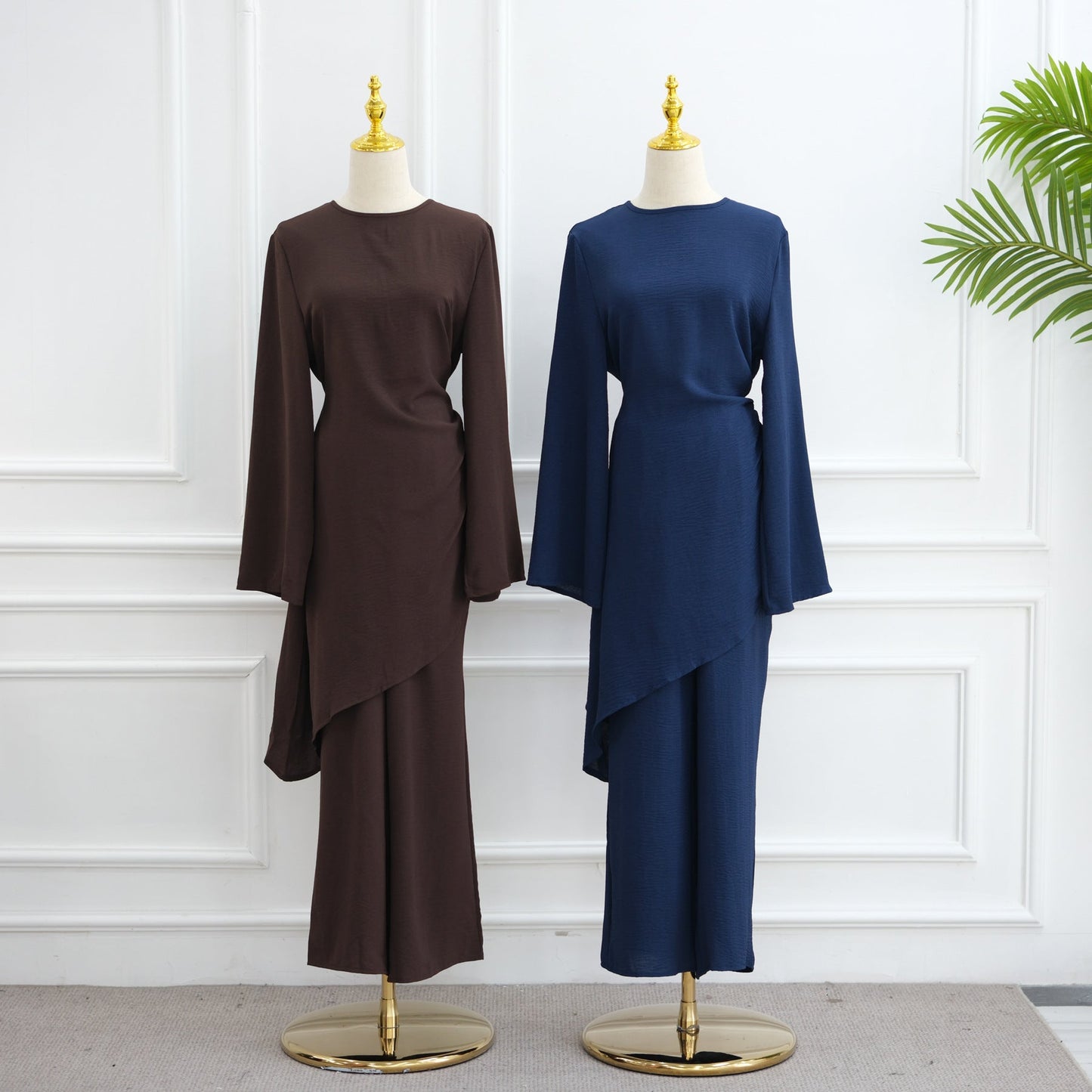 LM6606 Asymmetrical two-piece tunic (with optional headscarf)
