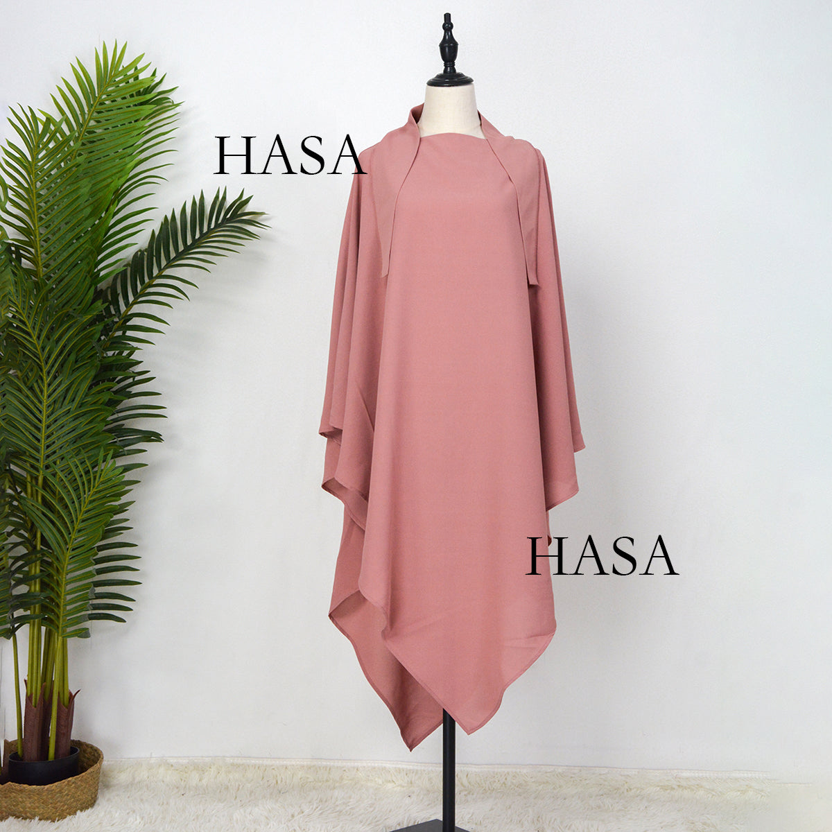 HAYAJ01 Muslim ICE SILK CREPE Khimar