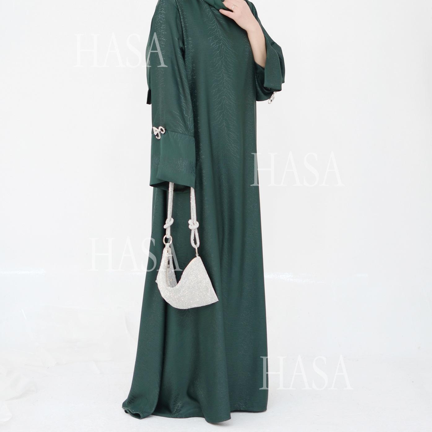 LUMAYA5867 Bow-knot Cuff Long Skirt | Elegant and Radiant