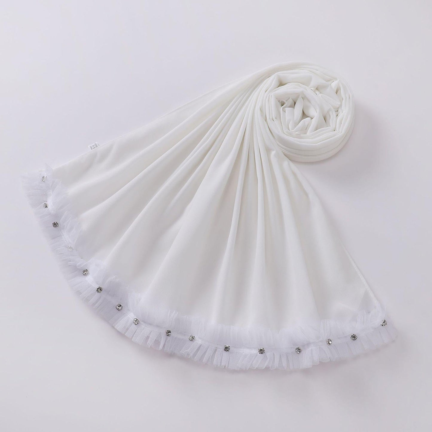 LUMAYA LM1118 Pearl Chiffon Lace Headscarf