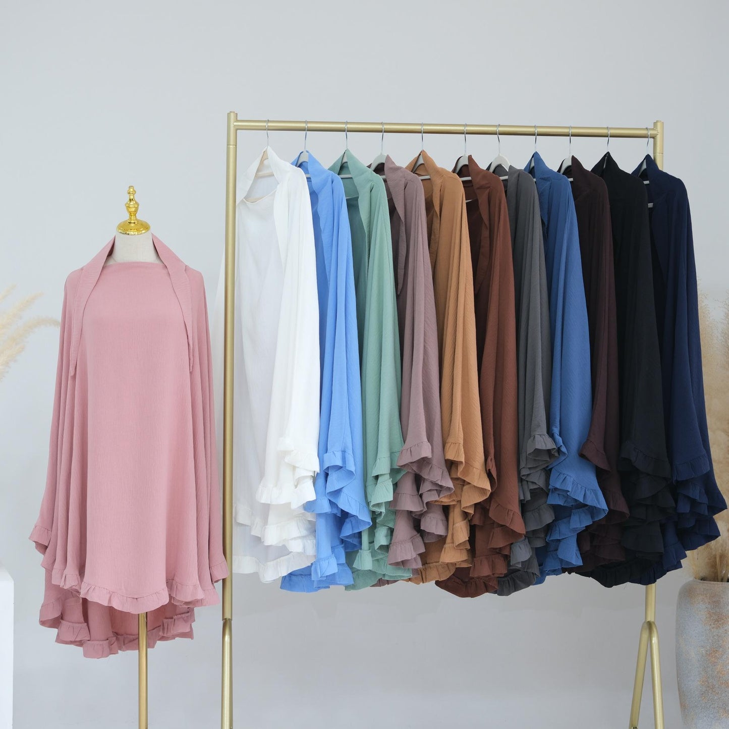 LUMAYA LUMAYA0993 Solid Color Headscarf
