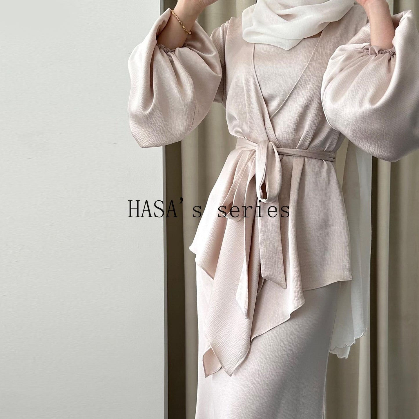 LUMAYA4845 Simple, Solid-color, Loose-fitting Two-piece Set, A Comfortable and Coordinated Outfit.