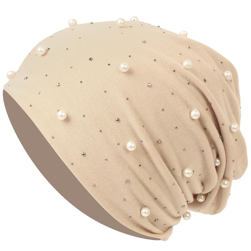 LUMAYA LM1092 Pearl Hot Diamond Pullover Cap