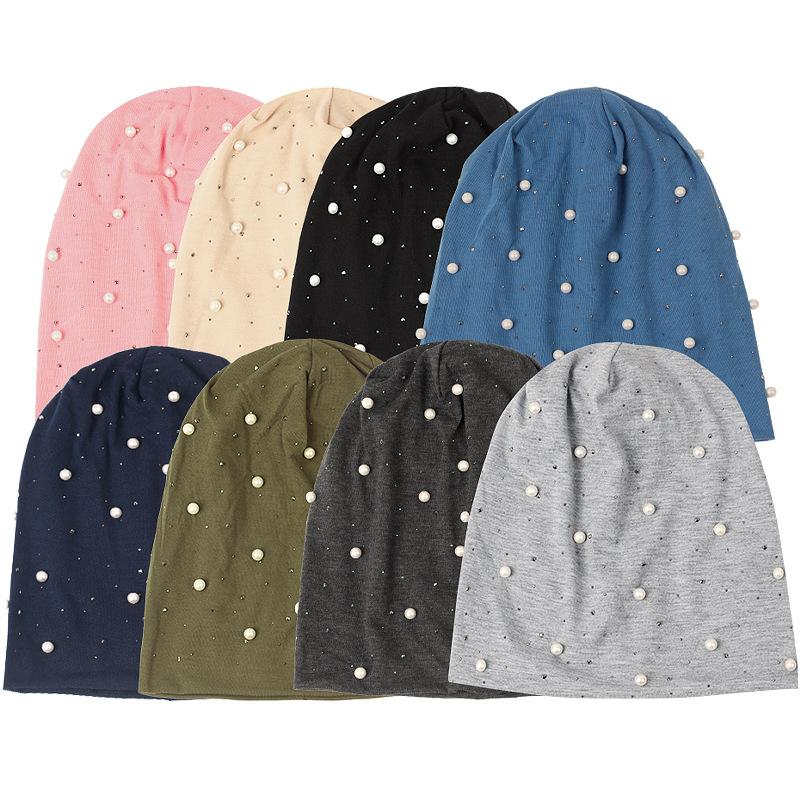 LUMAYA LM1092 Pearl Hot Diamond Pullover Cap