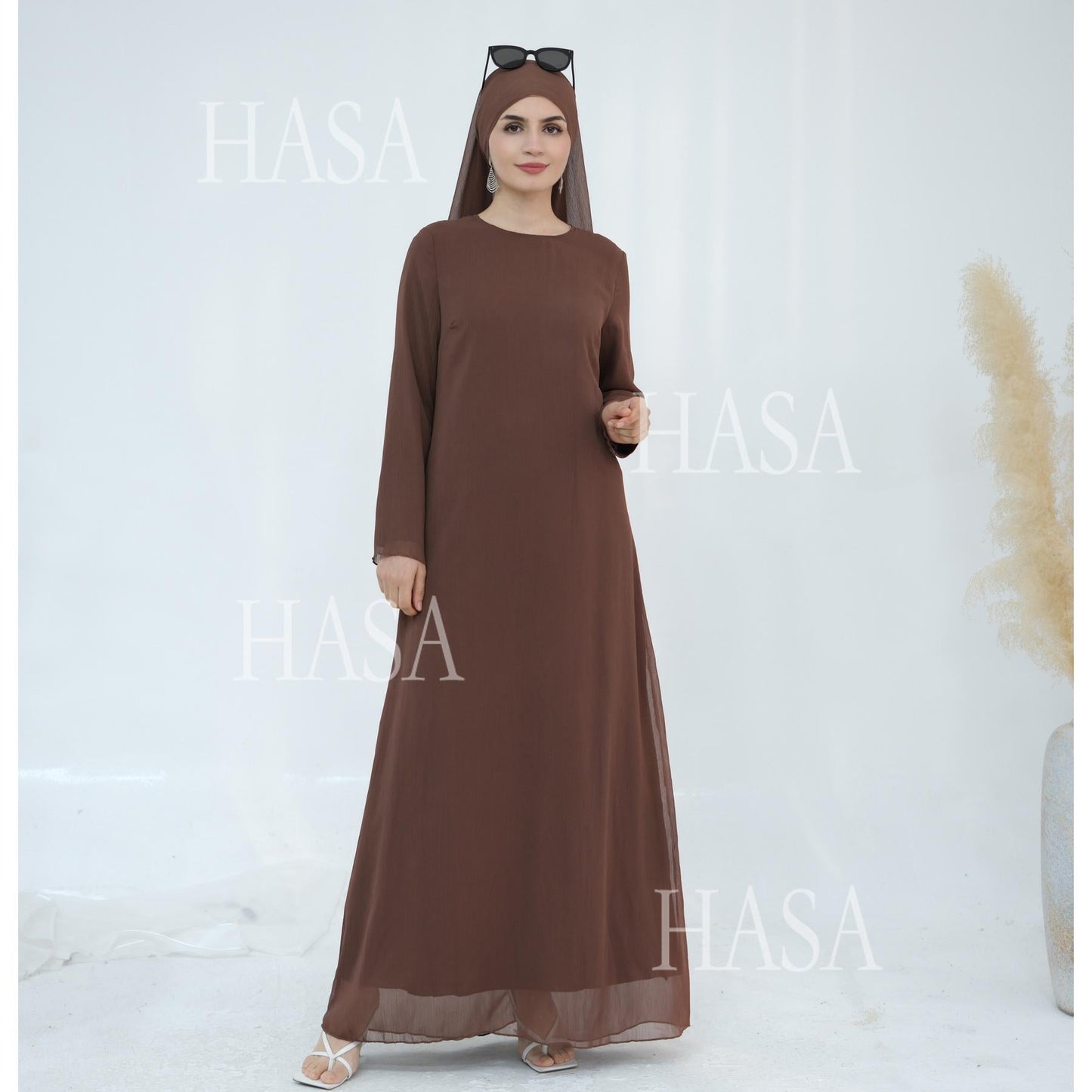 LUMAYA5880 Chiffon Texture Layered Design, A Two-way Dress Suitable for Both Daily and Formal Occasions