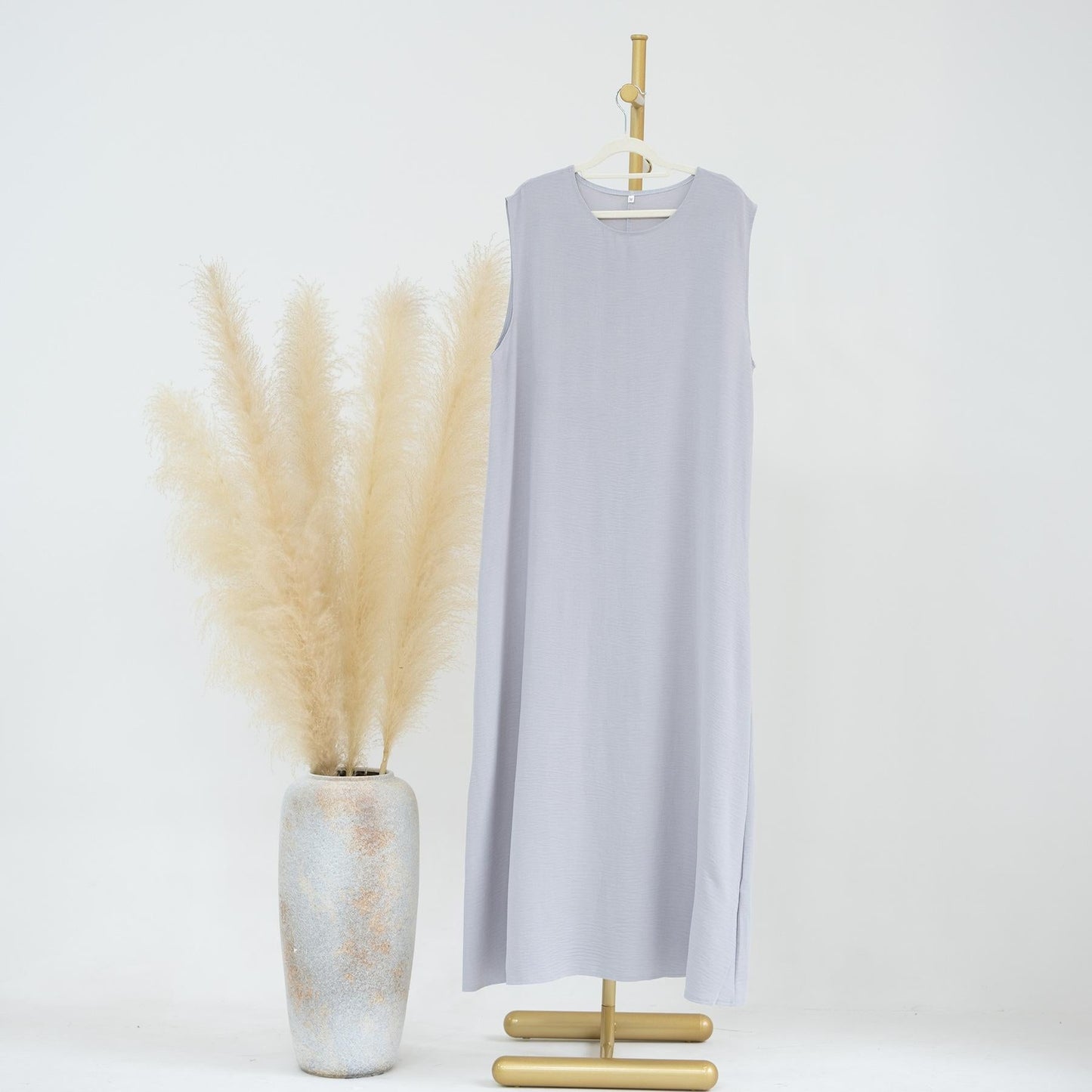 LUMAYA LUMAYA1019 Solid Color Bottom Tank Top Dress