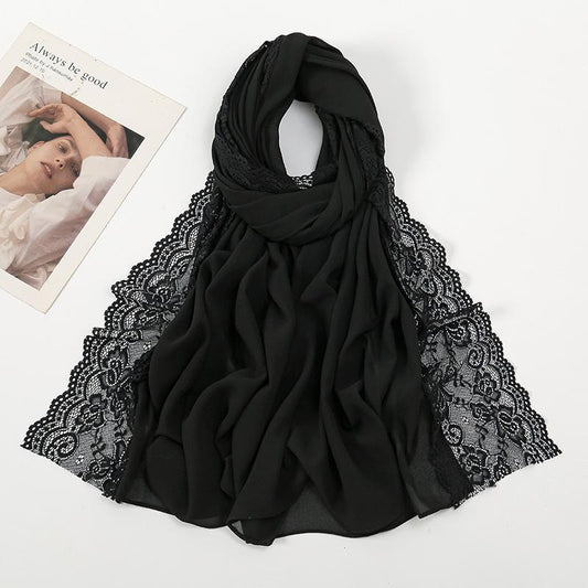 LUMAYA LM1125 New Pearl Chiffon Lace Lace Headband
