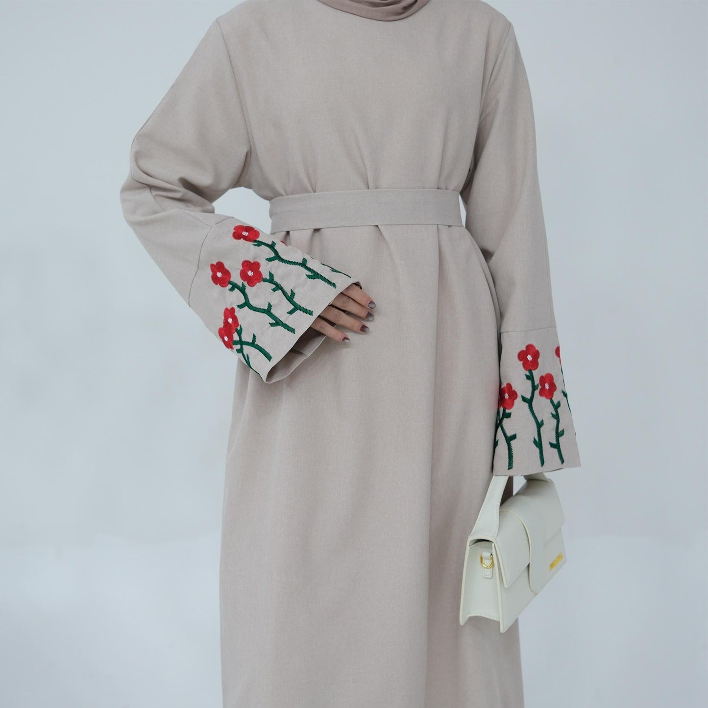 LUMAYA LUMAYA1090 Flower Embroidery Elegant Dress
