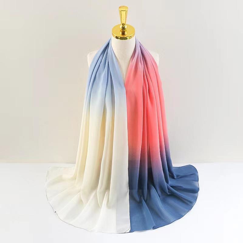 LUMAYA LM1148 New Gradient Chiffon Headscarf