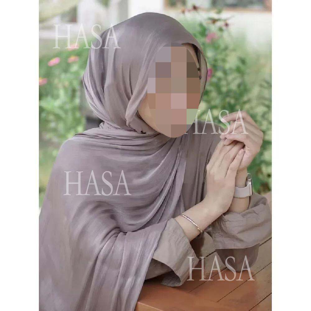 LUMAYA6479 A Simple Silk Scarf with A Mellow Color and A Light and Drapey Design