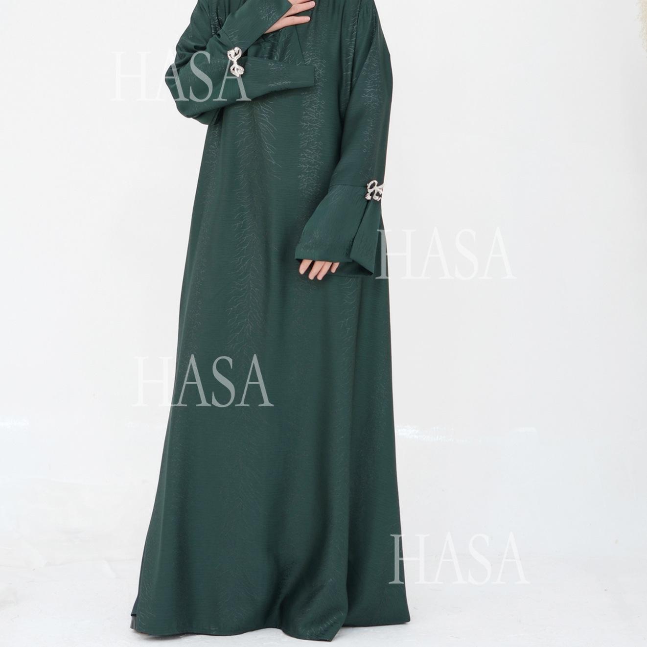 LUMAYA5867 Bow-knot Cuff Long Skirt | Elegant and Radiant