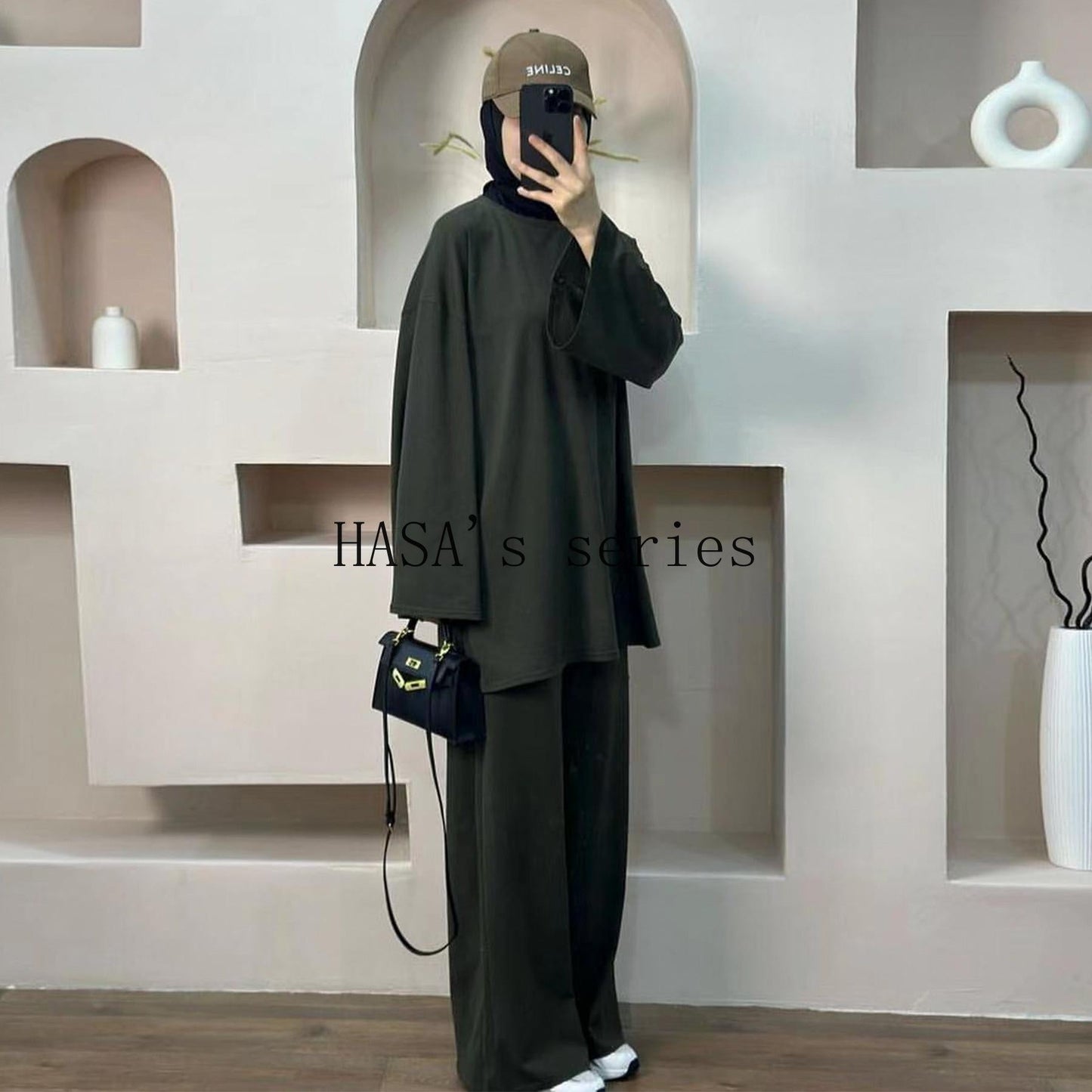 LUMAYA5488 Fashionable and Comfortable Loose Two-piece Suit - Simple Solid Color Design two  piece co  ords